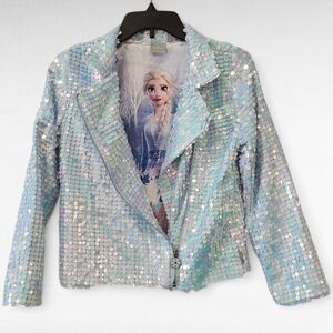 Disney Frozen II Sequin Jacket Large 10 - 12